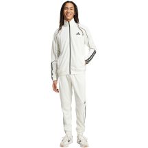 Men's adidas 3-Stripes tracksuit white and black JX5527