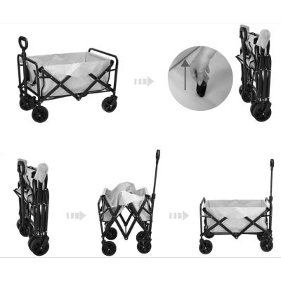 2. LARGE FOLDABLE TRAVEL AND BEACH STROLLER WITH HANDLE REDCLIFFS