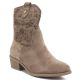 2. Women’s Beige Perforated Ankle Boots M.Daszyński MR2353-23