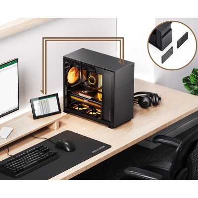 42. Jonsbo D41 Screen ATX Case, Tempered Glass - Black