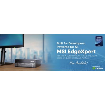 17. MSI AI EdgeXpert MS-C931 ARM Cortex-X925 10Core + ARM Cortex-A725 10Core 128GB LPDDR5x SSD4TB M.2 NVMe NVIDIA GB10 Grace Blackwell Superchip 1000 AI TOPS (FP4, Sparse) WiFi7 10GbE NVIDIA DGX OS