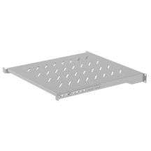 Lanberg shelf for 19" 800mm cabinets (1U/ 483 x 500 mm, load capacity up to 25 kg, 4-point mounting)