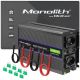Qoltec Monolith 4000 MS Wave 51928 Voltage Converter, 12V to 230V, 2000/4000W, USB