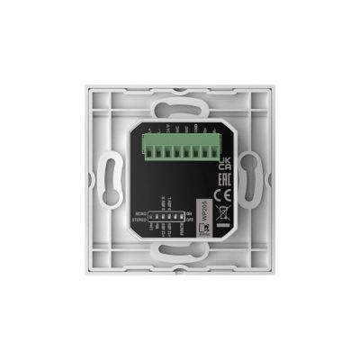 3. AUDAC WP205/W wall module, XLR mic + 3.5 mm jack, white