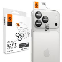 Spigen Optik Pro GLAS.TR EZ FIT 2-Pack Tempered Glass Camera Screen Protector for iPhone 18 Pro / 18 Pro Max - Dark Gray