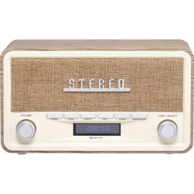 Denver DAB-18 Retro Radio, light wood