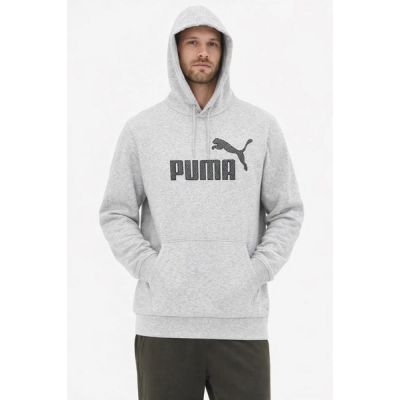 2. Puma men's gray fashionable cotton kangaroo sports hoodie