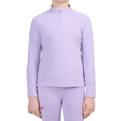 Girls’ Thermal Fleece Top 4F F089 Light Purple 4FJWAW26UFLEF089 52S