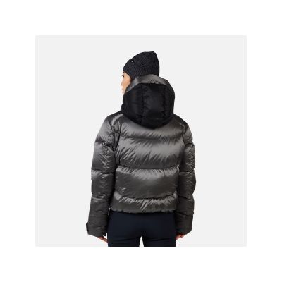 2. ROSSIGNOL W DAILLE DOWN JKT women's ski jacket gray