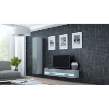 TV cabinet VIGO NEW '140' 30/140/40 white/gray