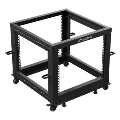 7. OPEN RACK 19" 9U 600X600-1100 ADJUSTABLE BLACK LANBERG