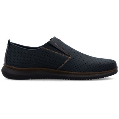 2. Men's navy blue slip-on shoes Rieker 10452-14