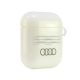 4. Audi IML Geometric Pattern Case for AirPods 1 / 2 - White