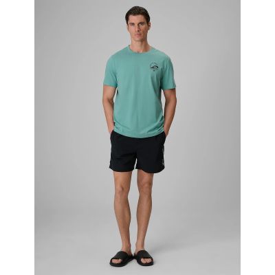 3. Men's relaxed T-shirt with print 4F 4FRSS26TTSHM4296-47S