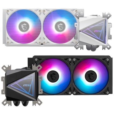 3. MSI MAG Coreliquid I240 Computer Case All-in-One Liquid Cooler 12 cm Black 1 pc.