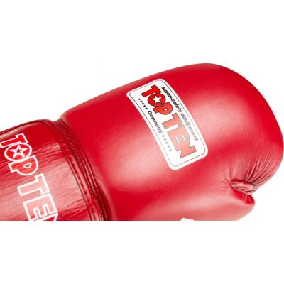 3. RTT-COMPETITION Leather Boxing Gloves 10oz (WORLD BOXING APPROVED)