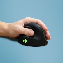 Ergonomic R-Go Pele HE left Bluetooth mouse sidabrina