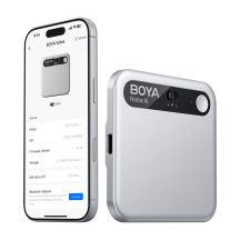 BOYA Notra Voice Recorder with AI Transcription - Silver