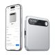 BOYA Notra Voice Recorder with AI Transcription - Silver