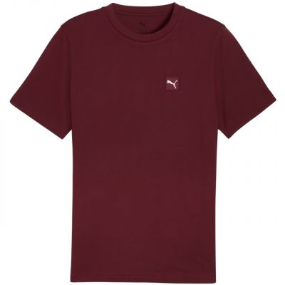 Puma Ess Elevated Tee Burgundy Men's T-Shirt 684726 96