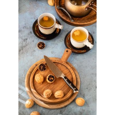 5. Kohersen Elegance Ebony Wood Utility Knife 12.7cm