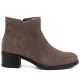 2. Women's leather ankle boots with a block heel, beige Sergio Leone BT-52-S