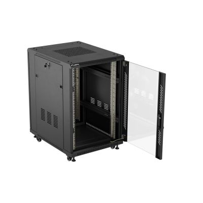 11. LANBERG FLOOR RACK CABINET 19" 18U 600X800 BLACK