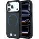 BMW M Kevlar Blue Print Ring Metal Logo MagSafe Case for iPhone 18 Pro Max / 17 Pro Max - Black