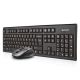 Keyboard + mouse set A4 TECH V-Track 2.4G 7100N RF Nano membrane A4TKLA41220 (USB 2.0; black; optical)