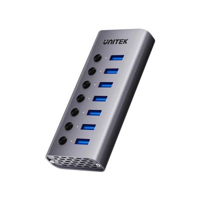 2. UNITEK HUB USB-A 3.0 7-IN-1, 5GBPS WITH SWITCH