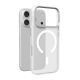 Puro Lightfeel iPhone 17 Pro Case Compatible with MagSafe - Transparent and White