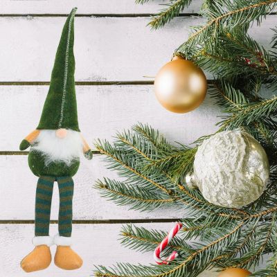 9. DECORATIVE gnome dwarf 30+15cm green