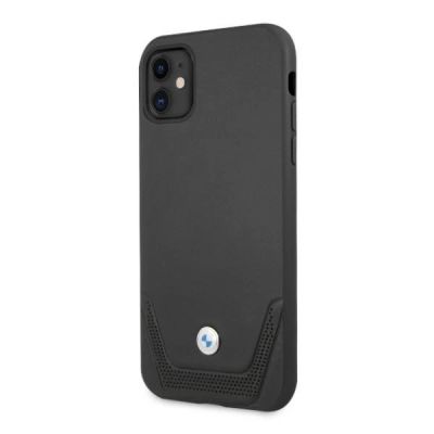 2. BMW Leather Perforate Case for iPhone 11 / Xr - Black