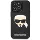 3. Karl Lagerfeld KLHCP14LKH3DBK iPhone 14 Pro 6.1 "black / black hardcase 3D Rubber Karl`s Head