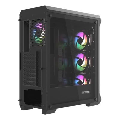 8. NATEC Genesis Irid 505 ARGB NPC-1518 Case (ATX, Micro ATX, Mini ITX; Black)