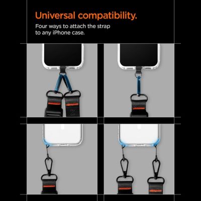 10. Spigen DA30M Stap Crossbody Phone Lanyard - Black