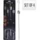 14. SKEWER FOR SHASHLIK 4 PCS. LENGTH 40.5 CM STAINLESS STEEL