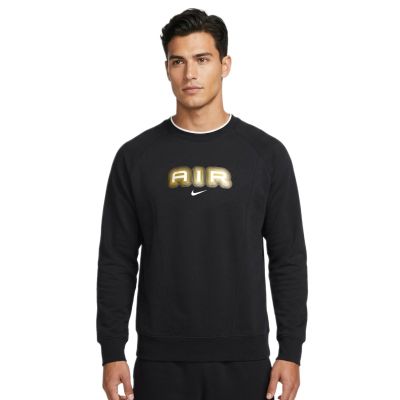 Nike Air Men's Fleece Crew-Neck Black Sweatshirt - HM0177-010