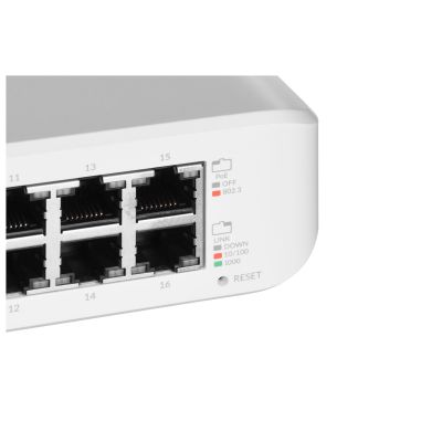 7. Switch Ubiquiti UniFi Lite 16 PoE 16p PoE (PoE+: 8;) Managed Gigabit (USW-Lite-16-PoE-EU)