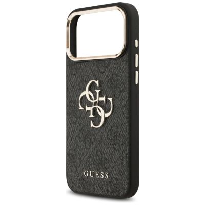 6. Guess 4G Big 4G Classic Logo Case for iPhone 17 Pro Max - Black and Gold