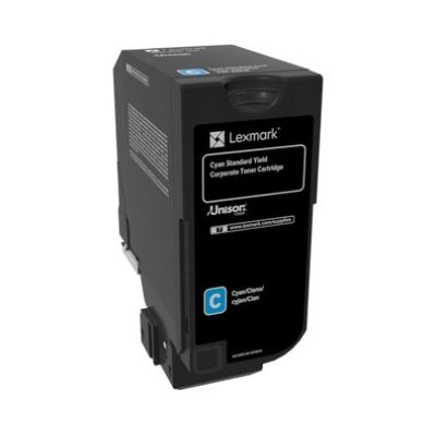 Lexmark 74C2SCE Toner Cartridge 1pc Original Cyan