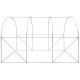 50. GREENHOUSE GARDEN TUNNEL 200X300X200CM PE STRUCTURE WHITE STEEL