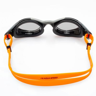 4. Aqua Speed Aquilo Swimming Goggles Black and Yellow 62649-75