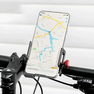 4. Rockbros 25210038101 clamp phone holder - black