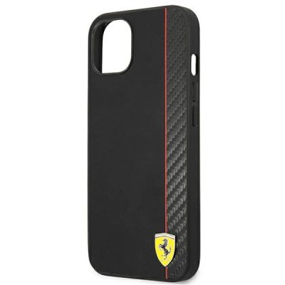 6. Ferrari FESAXHCP13SBK iPhone 13 mini 5.4" black/black hardcase On Track Carbon Stripe