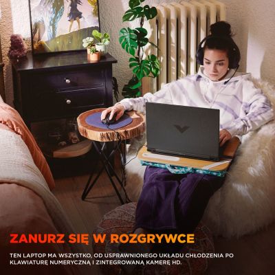 23. HP Victus 15-fb3231nw Ryzen 7 7445HS 15.6"FHD IPS 144Hz 300nits AG 16GB DDR5 5600 SSD512 RTX4050_6GB Cam 720p 70Wh Win11 Gray 2Y