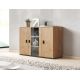 Chest of drawers 120cm SOHO S7 lefkas oak+ black