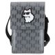 2. Karl Lagerfeld Case KLWBSAKHPCG Handbag - Silver Saffiano Monogram Choupette