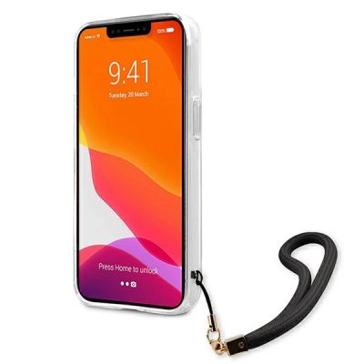 5. Guess GUHCP13MKCABBK iPhone 13 6.1" black/black hardcase Camo Strap Collection