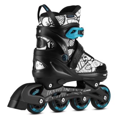 9. NH10907 4in1 ROLLER SKATES WITH EXTENDED HOCKEY BLADES TINTY GREEN SIZE M (35-38) NILS EXTREME